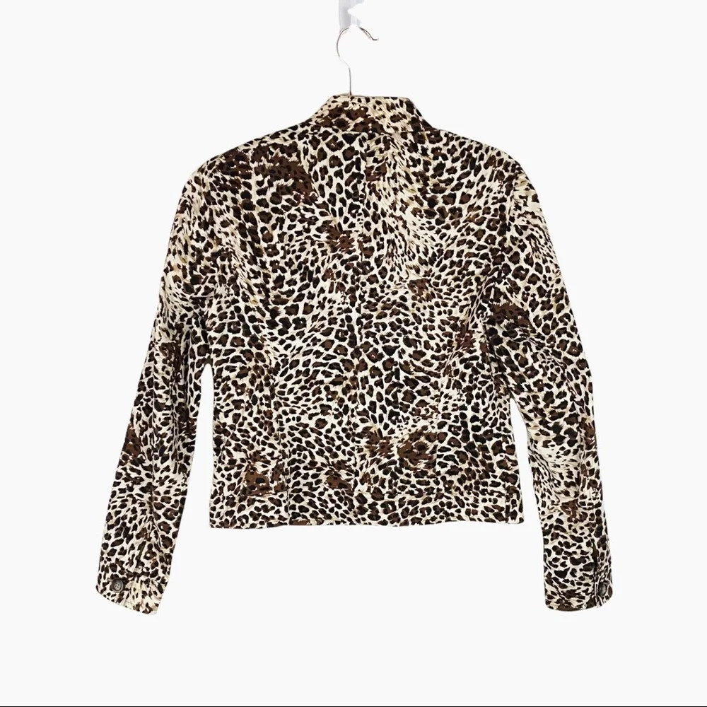 LaFayette 148 Leopard Animal Print Jacket - Picture 7 of 10